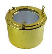 11.5″Dia Solid Brass Porthole Ice Bucket