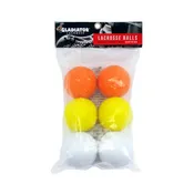 Gladiator Lacrosse® Pack Of 6 Official Lacrosse Balls – Multicolor – Meets NOCSAE Standards, SEI Certified