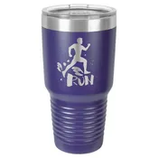 Polar Camel 30 oz. Purple Ringneck Vacuum Insulated Tumbler w/Clear Lid
