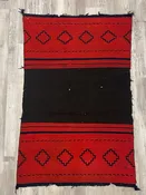 Navajo Classic Period Dress Panel - Bayetta - Indigo