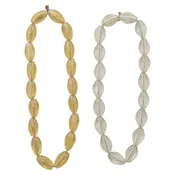 Glass Beads on Jute Cord, 2 Colors