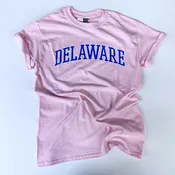 University of Delaware Arched Delaware T-shirt – Pink