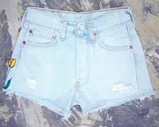 Vintage Levi 501 Tulip Chain-Stitched Shorts (JYJ0524-244)