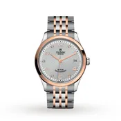 1926 | 36mm, Two-Tone Steel & 18K Rose Gold, Diamond Silver Dial