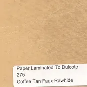 Coffee Tan Faux Rawhide on Dulcote – by the YD