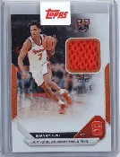 2025 Topps Bowman U Now Kiyan Anthony #4A Orange Sneaker Relic /25 Like Father, Like Son: Anthony Shines in Opener Rookie RC Basketball Card