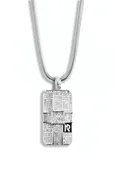 REYHAN HAKKI MEN’S VIPER 925 SILVER WHITE TOPAZ TAG