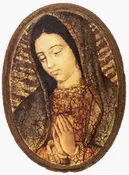 Our Lady of Guadalupe Oval Retablo Wall Art