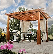 10'x10' Traditional Wood Pergola - Texas Backyard Structure