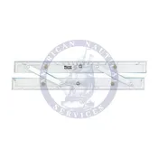 12" Brushed Aluminum Arms Parallel Rule (Weems & Plath 140)