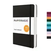 Casebound Lined Journal: 252 Pages - Black