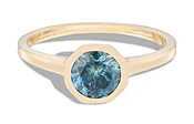 Allium Octad Blue Green Sapphire Ring