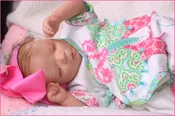 Mia Grace ~Reborn "Darren Asleep" ~ 17 Inch Baby Girl Doll