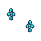 Asher Studs Sterling Silver London Blue Topaz