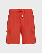 Bermuda en lin homme uni
