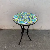 20” Italian Volcanic Table – Full Flower/ Geo