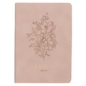 Trust Mottled Blush Faux Leather Classic Journal - Proverbs 3:5