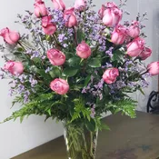 24 Long Stemmed Lavender Roses