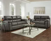 100% Polyester Sofa and Loveseat Group