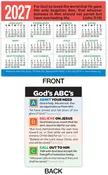 2027 Calendar Card: God's ABC's