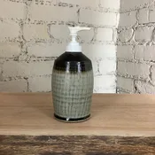 Lightly Textured Lotion Dispenser black & lichen