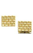 14K Cufflinks – Brick Design