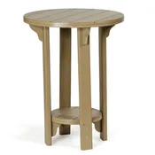 30" Amish Patio Round Bar Height Table for 2