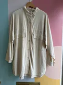 Audrey Shirt Jacket in Manta Cotton (Retail $340. As found, small spot inside lowest button)