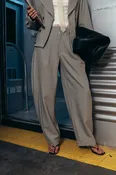 Abby Houndstooth Barrel Pants - FINAL SALE