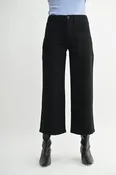 Amy - High Rise Cropped Wide Leg Jeans