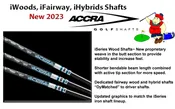 Accra Graphite iWood  Driver, Fairway, Hybrids