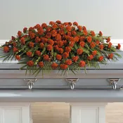 A Life Well Lived Full Casket Spray