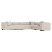 6 Piece Right-Facing Bliss Fabric Power Motion Sectional Recliner