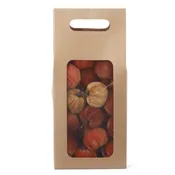 11 Inch Craft Bag of Mini Brown Orange & Yellow Pumpkins (24pc)