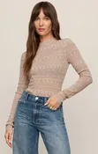 Avery Pointelle Top