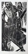Frank Martin The Plate Printer 1967 Signed Limited Edition Woodcut Print