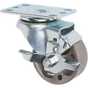 5030 Series 3 Compressed Sintered Iron Top Lock Brake Caster (Silver)
