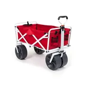 All-Terrain Beach Wagon by Mac Sports - Ultra durable with heavy duty wheels - Red