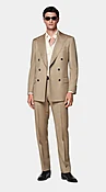 Mid Brown Tailored Fit Milano Suit