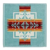 Jacquard Wash Cloth Aqua 1-SZ