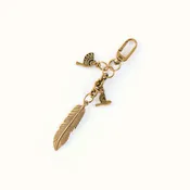 Dove And Feather Charm In - Multi