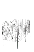 6 Panel Critter Fence with Gate