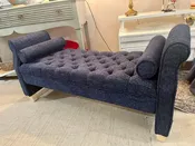 Blue Bench w/2 Pillows