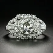 Art Deco 1.25 Carat Diamond Engagement Ring