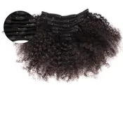 Afro Kinky Curly Clip-In Human Hair Extensions for Coily 3C-4C – ONYC Tight Kinky 3C-4A™ Natural Extensions
