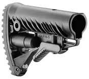 FAB Defense FXGLR16B GLR-16  Buttstock for AR-15/ M16/ M4 Fixed Storage Compartment &amp; Anti-Rattle Mechanism Black Polymer