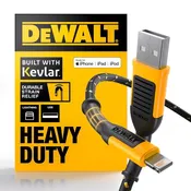 6 ft. DEWALT Heavy Duty Lightning to USB Cable