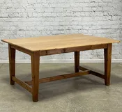 Antique English Elm Top Table c.1900