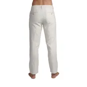100% Linen Slim Fit Pants -  Beige
