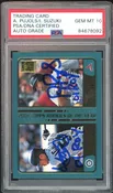 2001 Topps Albert Pujols & Ichiro Suzuki RC 01 ROY PSA/DNA Dual Auto GEM MINT 10